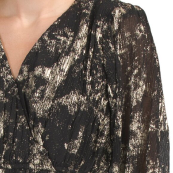 ELAN Long Sleeve Tiered Midi Dress - Picture 3 of 3